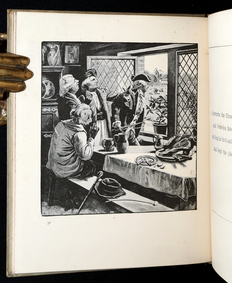 1890 Rare Book - The Fakenham Ghost by Robert Bloomfield Illustrated by Wimbush