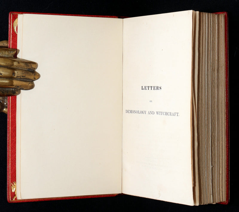 1830 First Edition bound by Wood - Letters on Demonology and Witchcraft by Scott