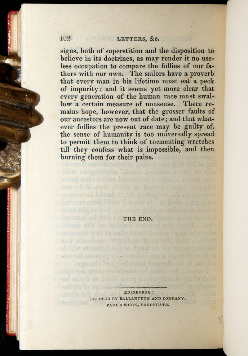 1830 First Edition bound by Wood - Letters on Demonology and Witchcraft by Scott