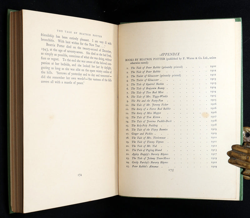 1946 Rare First Edition - The Tale of Beatrix Potter by Margaret Lane