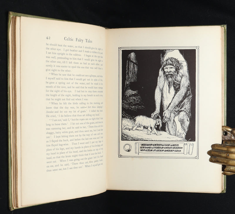 1892 Rare First Edition- Celtic Fairy Tales by J Jacobs Illustrated by JD Batten