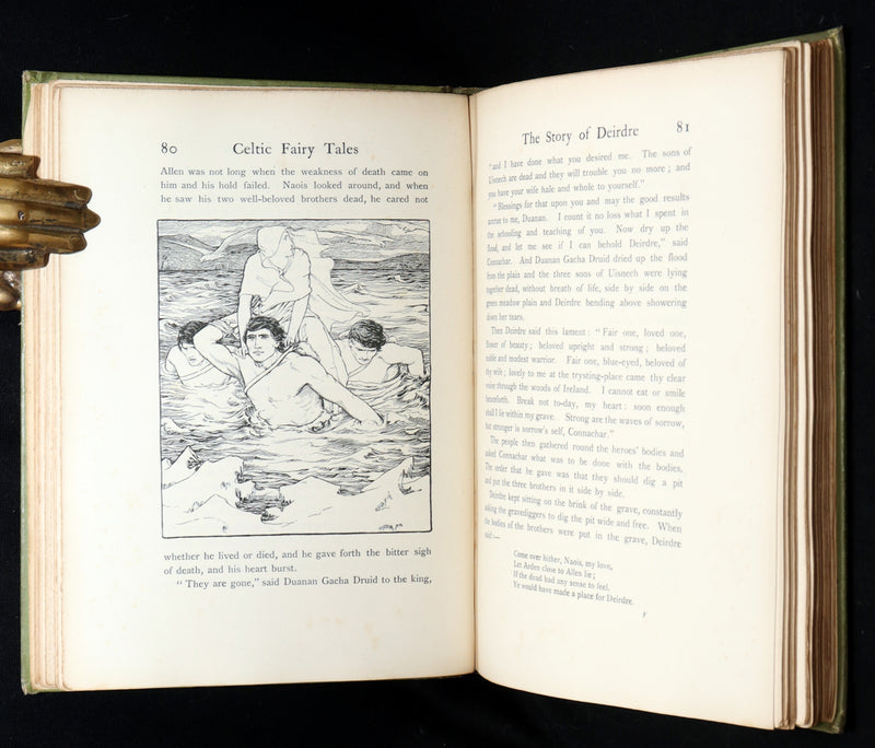 1892 Rare First Edition- Celtic Fairy Tales by J Jacobs Illustrated by JD Batten