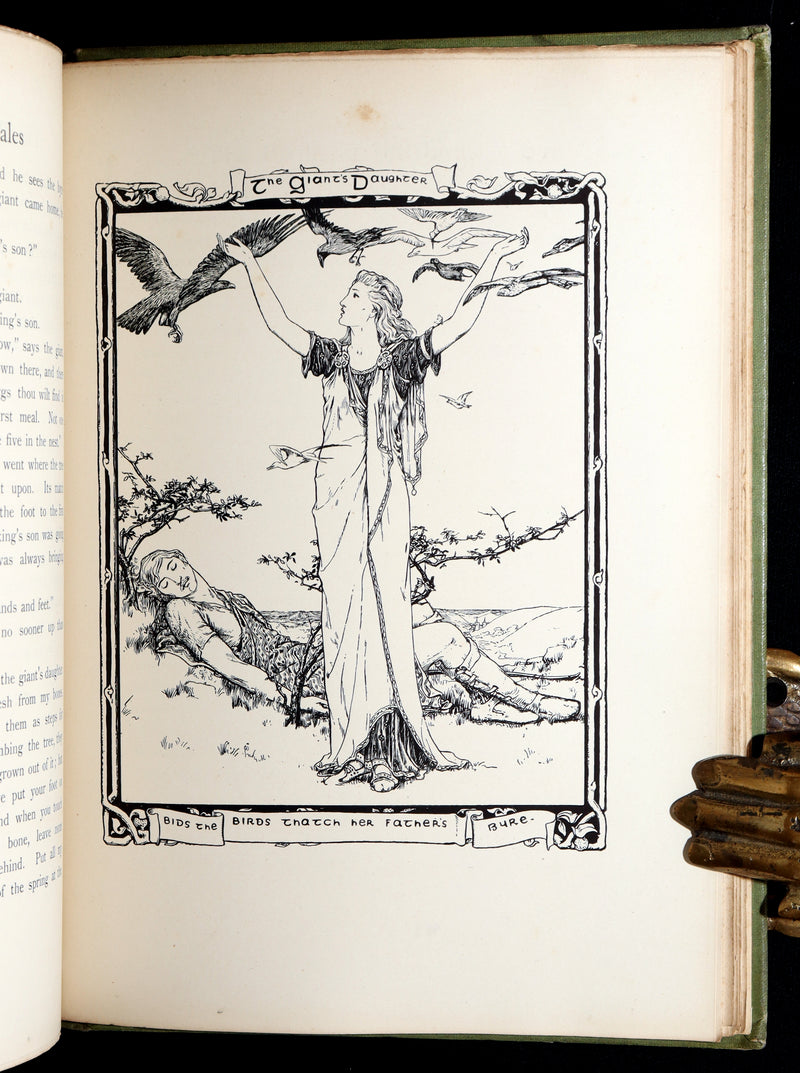 1892 Rare First Edition- Celtic Fairy Tales by J Jacobs Illustrated by JD Batten