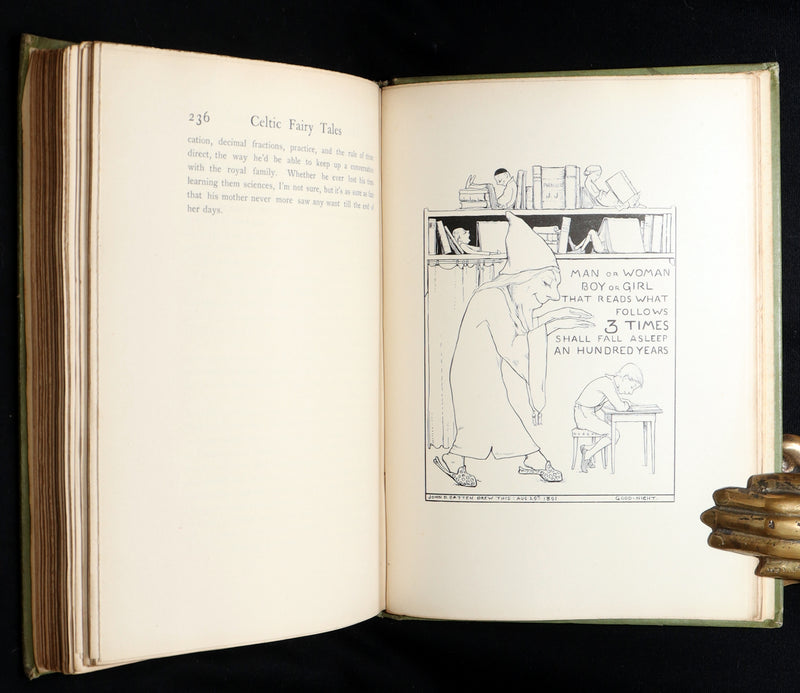 1892 Rare First Edition- Celtic Fairy Tales by J Jacobs Illustrated by JD Batten