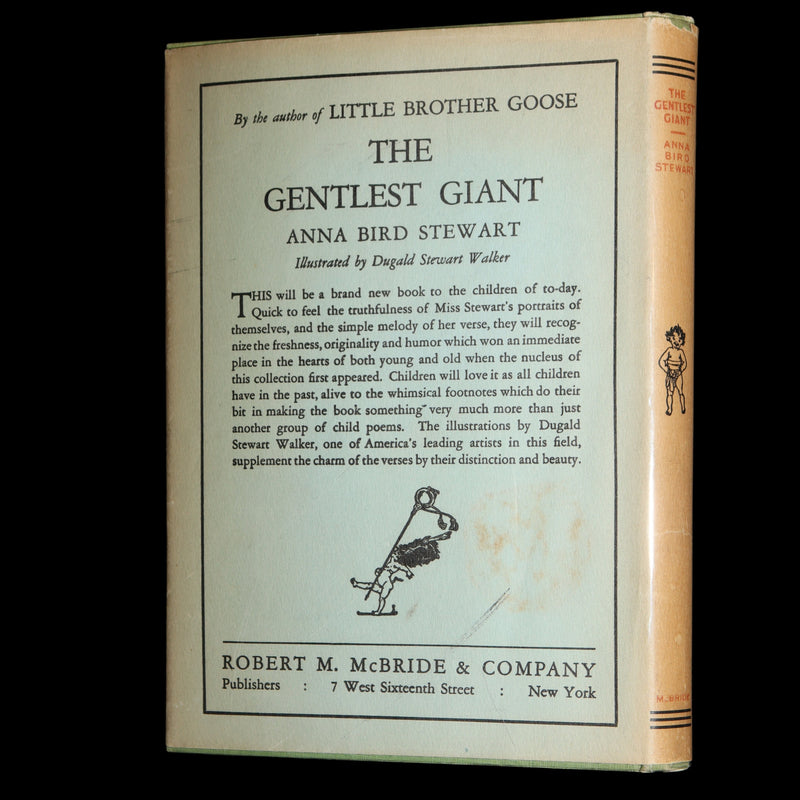 1929 Rare Book - The Gentlest Giant Illustrated by Dugald Stewart Walker