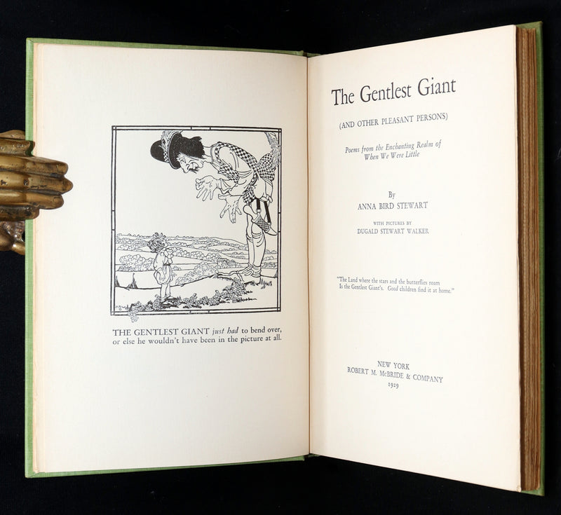1929 Rare Book - The Gentlest Giant Illustrated by Dugald Stewart Walker