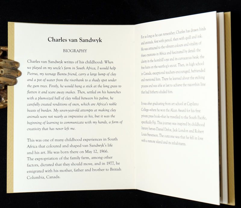 2021 Signed First Edition - Yours Truly, Biography of Charles van Sandwyk