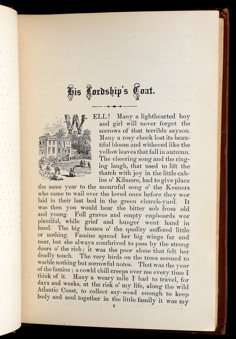 1890 Rare Book - Turf-Fire Stories and Fairy Tales of Ireland by Barry O’Connor
