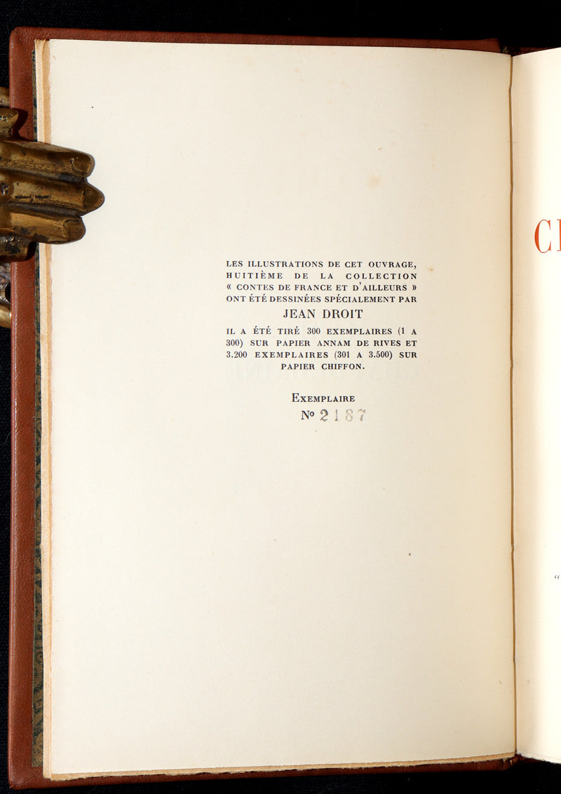 1932 Rare French Edition - Maria Chapdelaine by L. Hemon illustrated by J. Droit