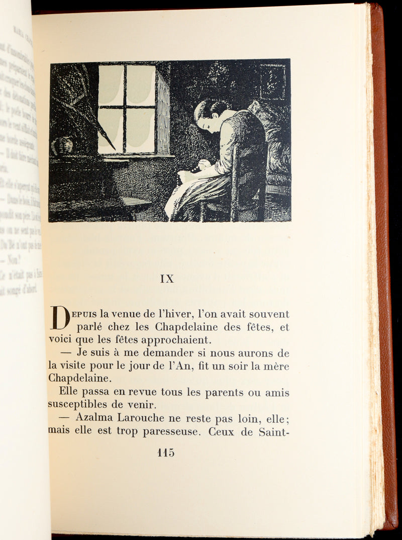 1932 Rare French Edition - Maria Chapdelaine by L. Hemon illustrated by J. Droit