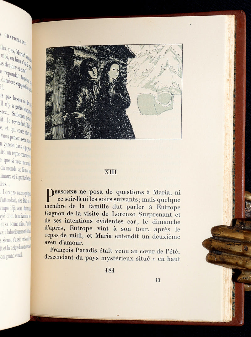 1932 Rare French Edition - Maria Chapdelaine by L. Hemon illustrated by J. Droit