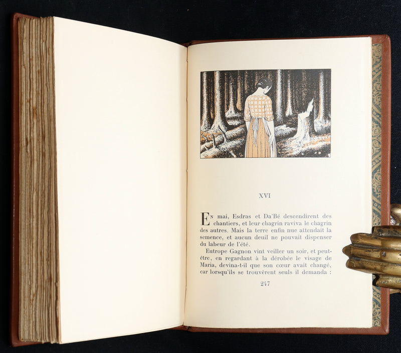 1932 Rare French Edition - Maria Chapdelaine by L. Hemon illustrated by J. Droit