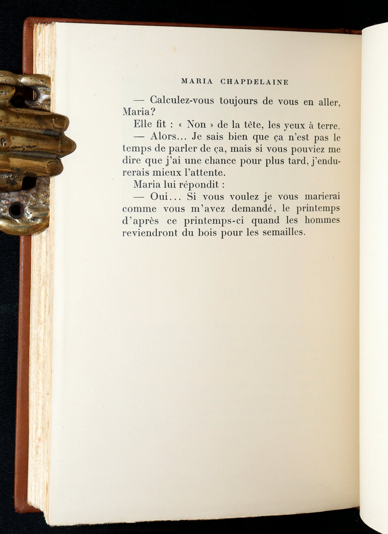 1932 Rare French Edition - Maria Chapdelaine by L. Hemon illustrated by J. Droit