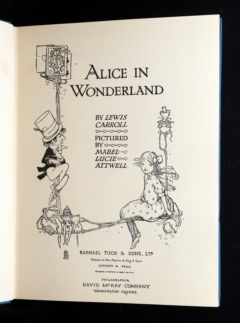 1911 First US Edition - Alice in Wonderland illustrated by Mabel Lucie Attwell