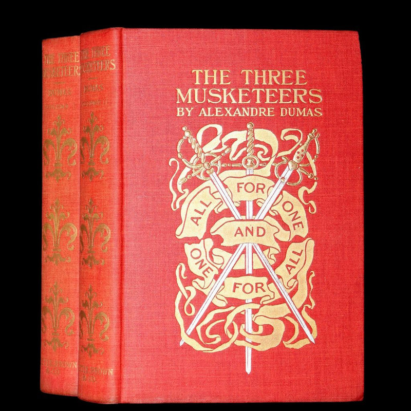 1899 Scarce Illustrated Book set - The Three Musketeers by Alexandre Dumas