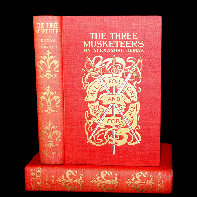 1899 Scarce Illustrated Book set - The Three Musketeers by Alexandre Dumas