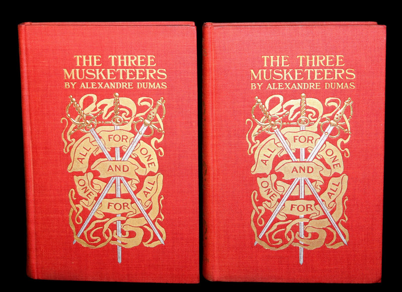 1899 Scarce Illustrated Book set - The Three Musketeers by Alexandre Dumas