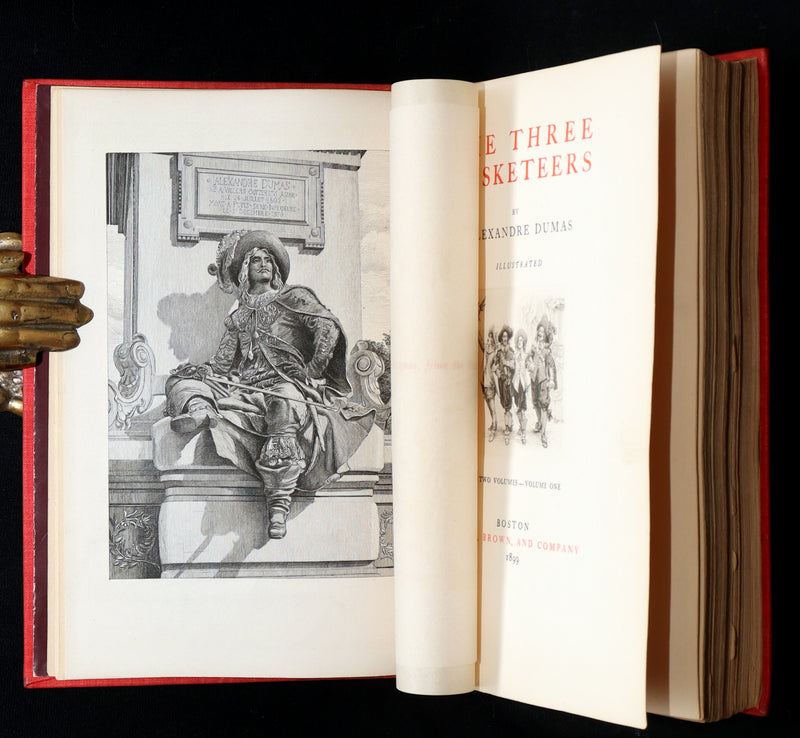 1899 Scarce Illustrated Book set - The Three Musketeers by Alexandre Dumas