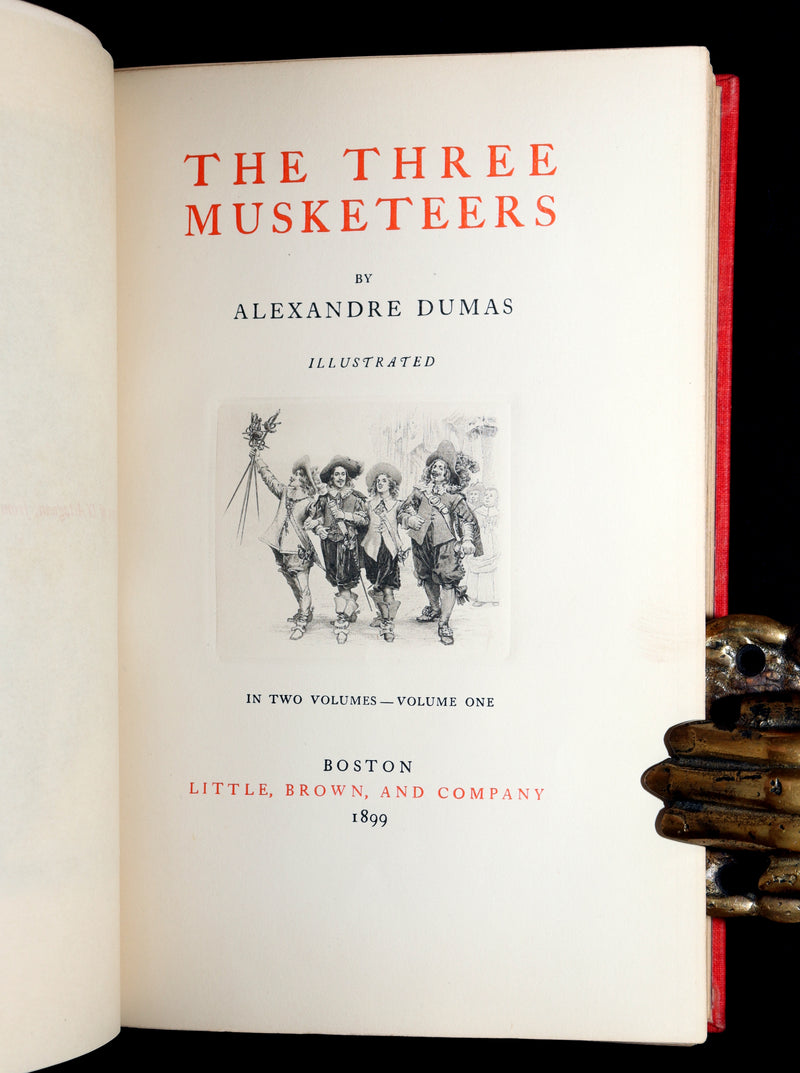 1899 Scarce Illustrated Book set - The Three Musketeers by Alexandre Dumas
