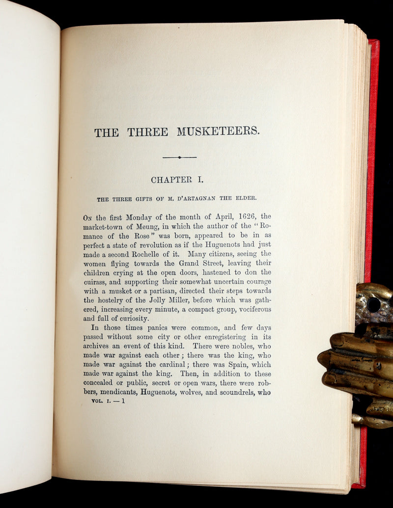1899 Scarce Illustrated Book set - The Three Musketeers by Alexandre Dumas