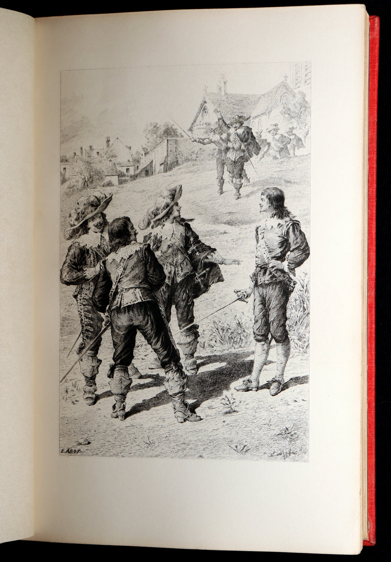 1899 Scarce Illustrated Book set - The Three Musketeers by Alexandre Dumas