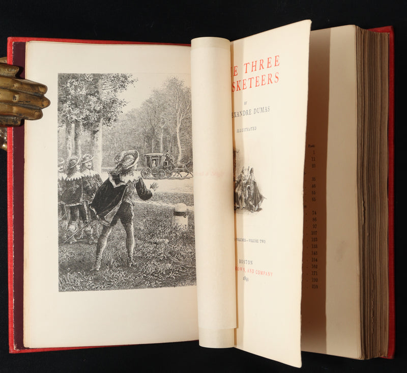 1899 Scarce Illustrated Book set - The Three Musketeers by Alexandre Dumas