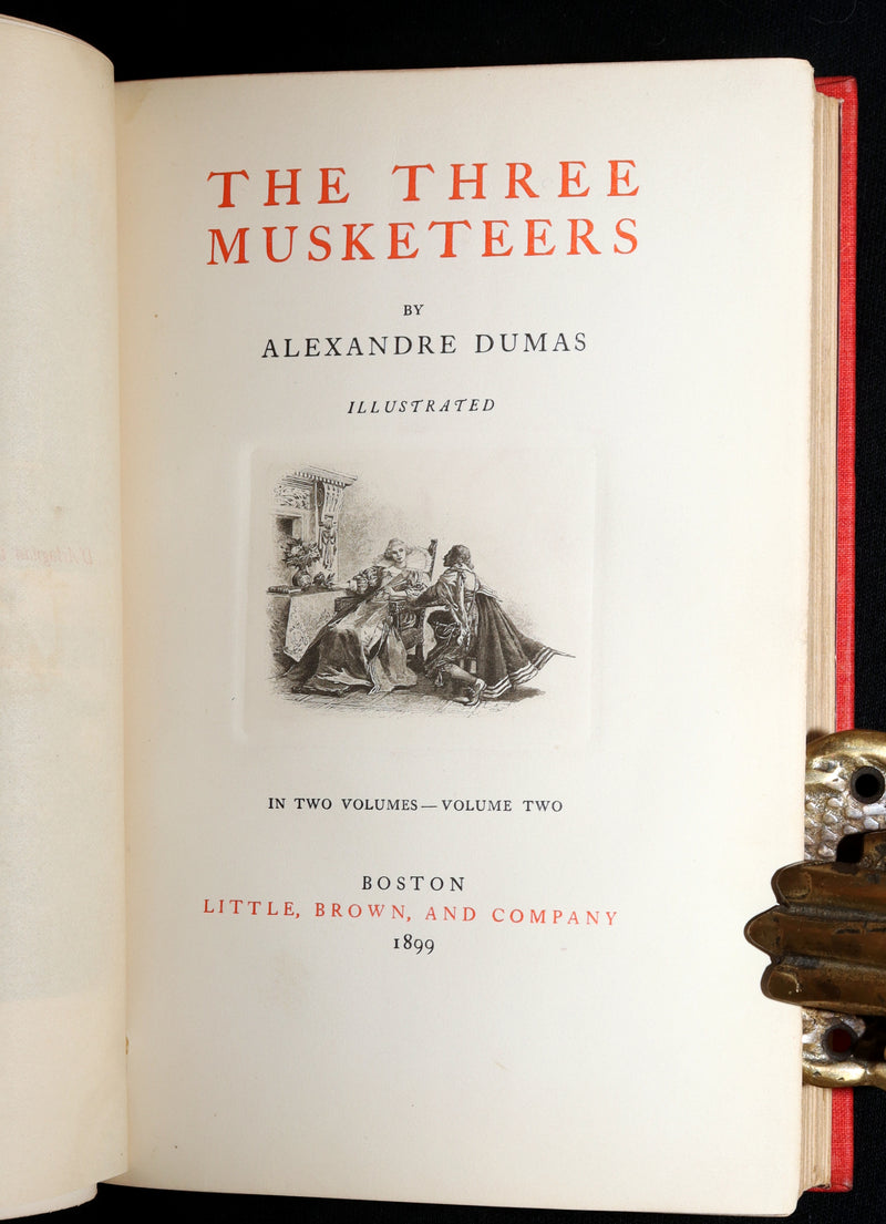 1899 Scarce Illustrated Book set - The Three Musketeers by Alexandre Dumas