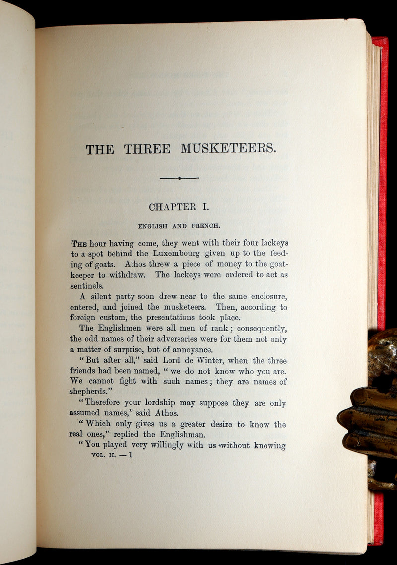1899 Scarce Illustrated Book set - The Three Musketeers by Alexandre Dumas