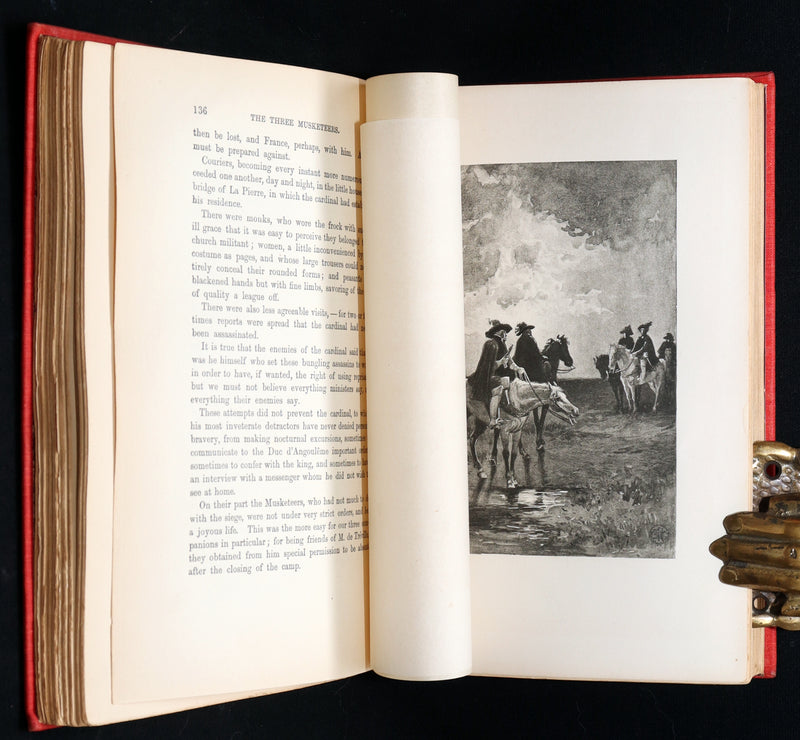 1899 Scarce Illustrated Book set - The Three Musketeers by Alexandre Dumas