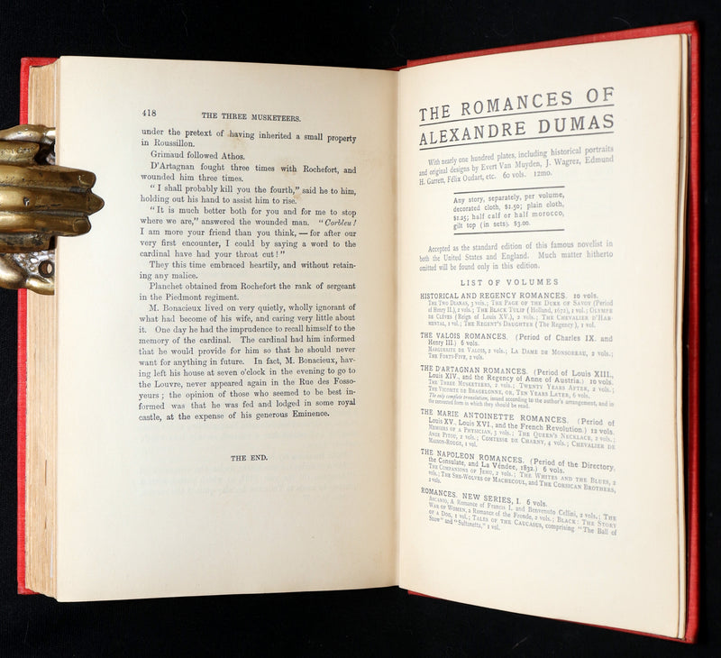 1899 Scarce Illustrated Book set - The Three Musketeers by Alexandre Dumas