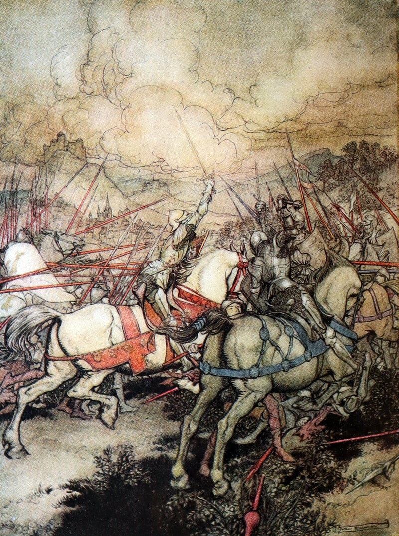 1917 First Edition - King Arthur and the Round Table illustrated by Rackham