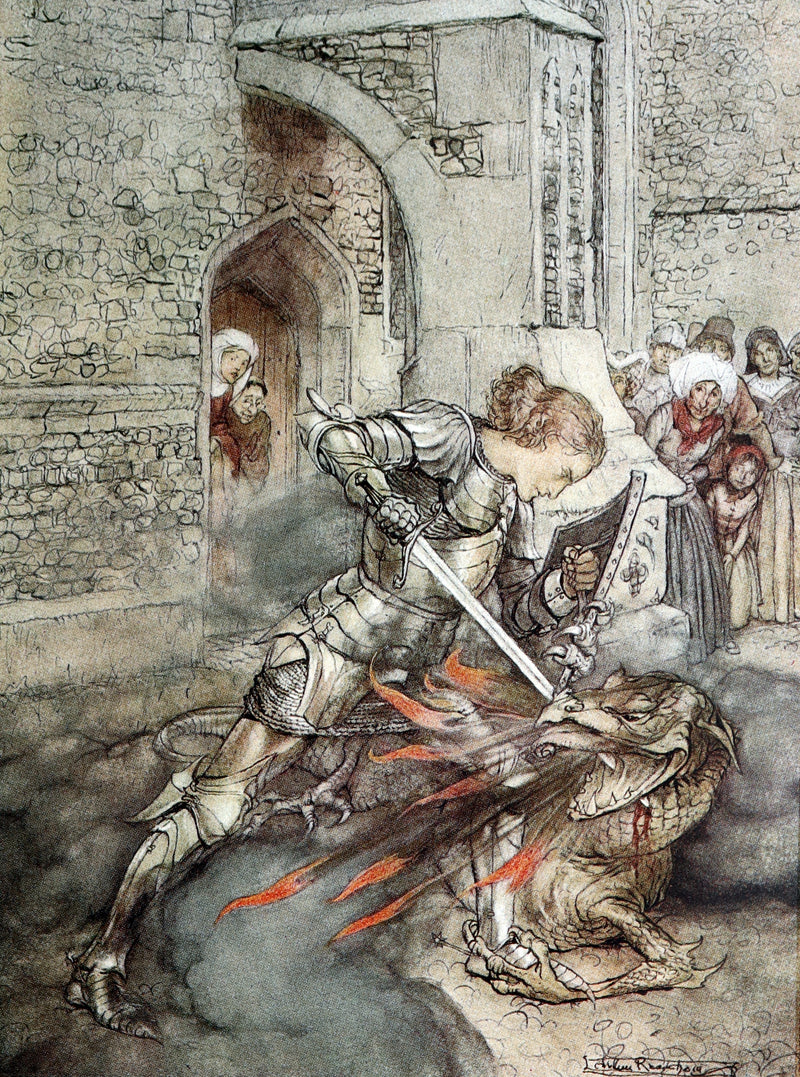 1917 First Edition - King Arthur and the Round Table illustrated by Rackham