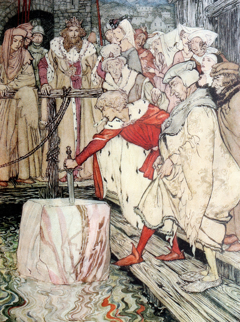 1917 First Edition - King Arthur and the Round Table illustrated by Rackham