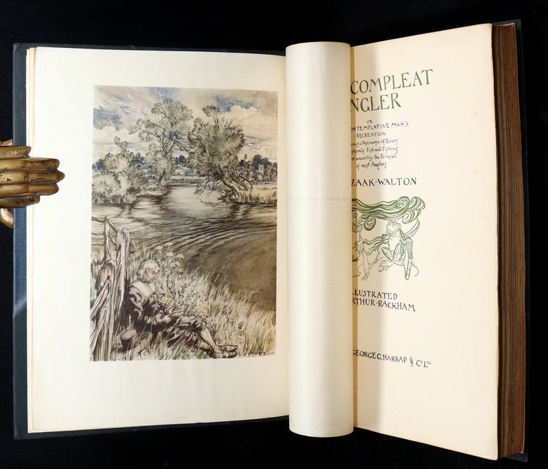 1931 Rare First Edition - The Compleat Angler illustrated by Arthur Rackham