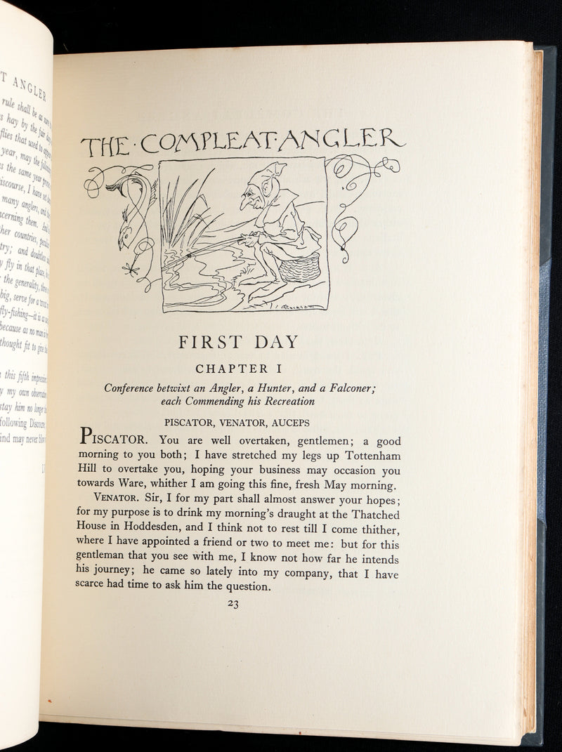 1931 Rare First Edition - The Compleat Angler illustrated by Arthur Rackham