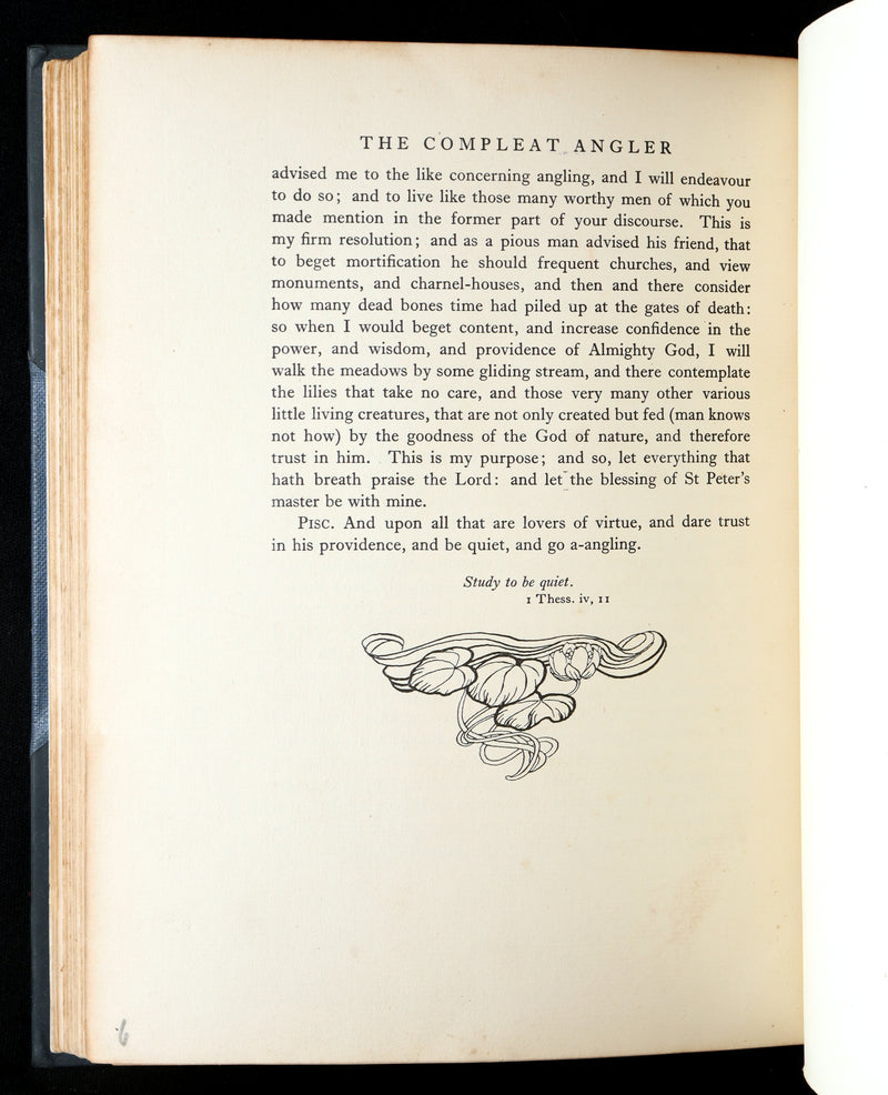 1931 Rare First Edition - The Compleat Angler illustrated by Arthur Rackham