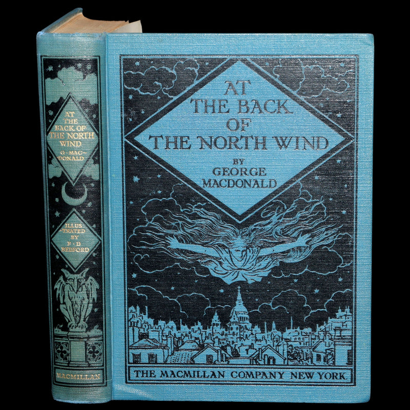 1924 First Edition - At The Back of The North Wind Illustrated by F. D. Bedford