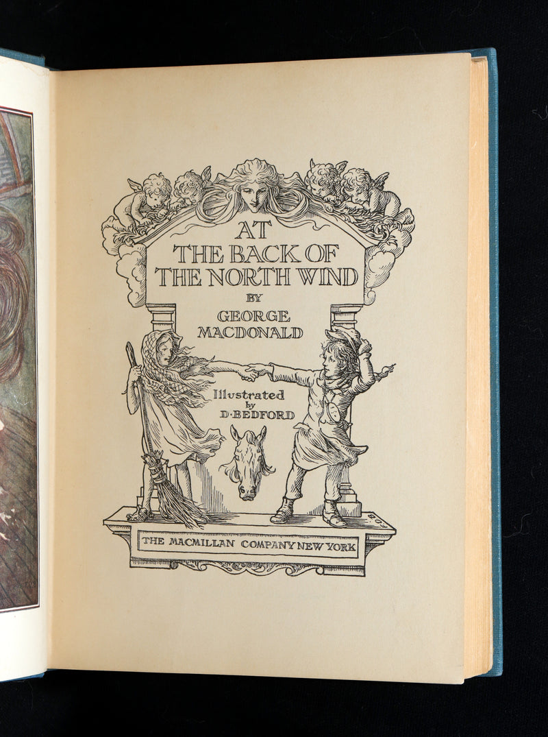1924 First Edition - At The Back of The North Wind Illustrated by F. D. Bedford