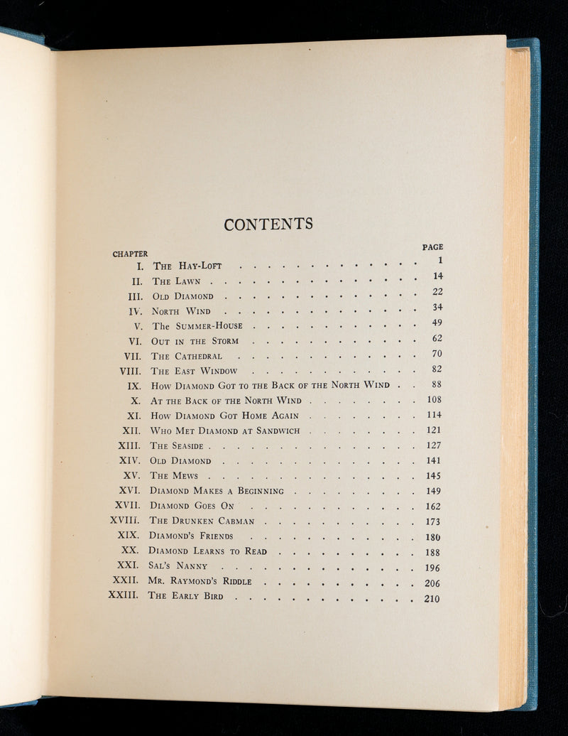 1924 First Edition - At The Back of The North Wind Illustrated by F. D. Bedford