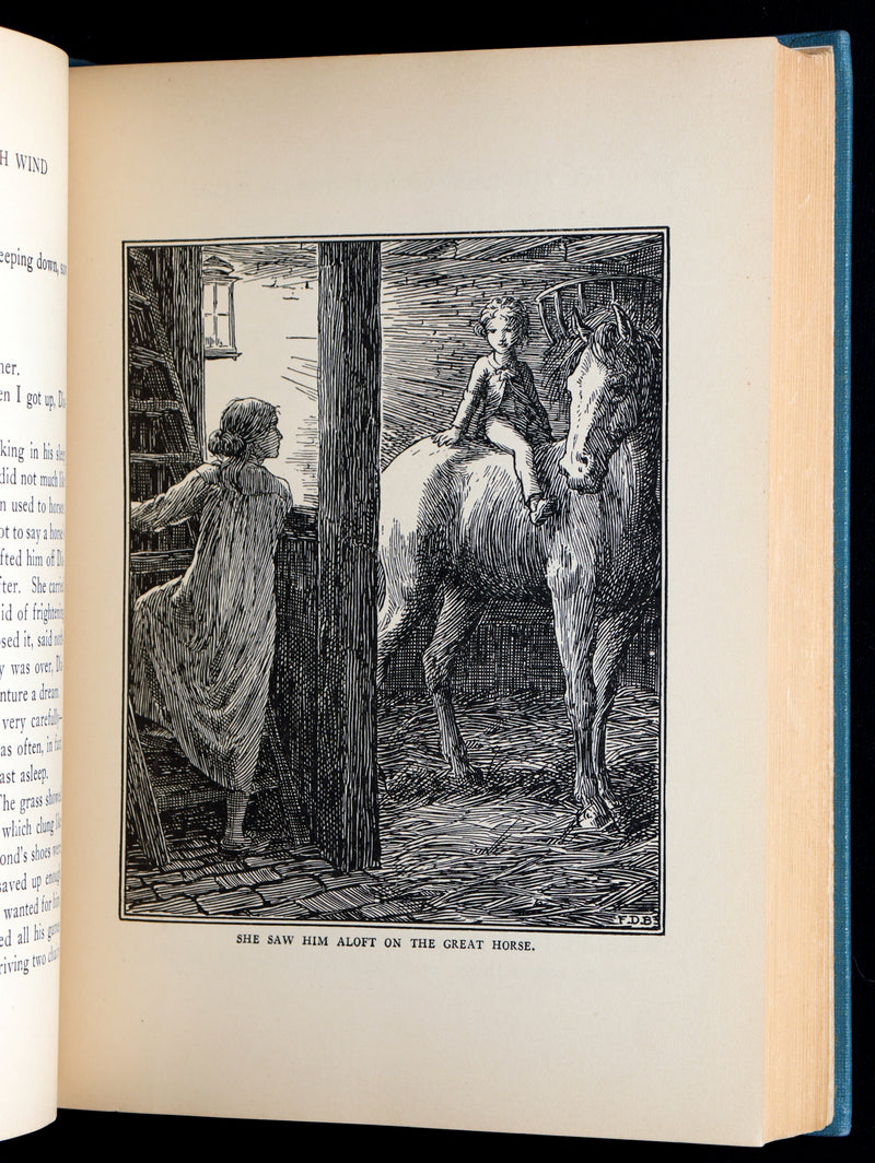 1924 First Edition - At The Back of The North Wind Illustrated by F. D. Bedford