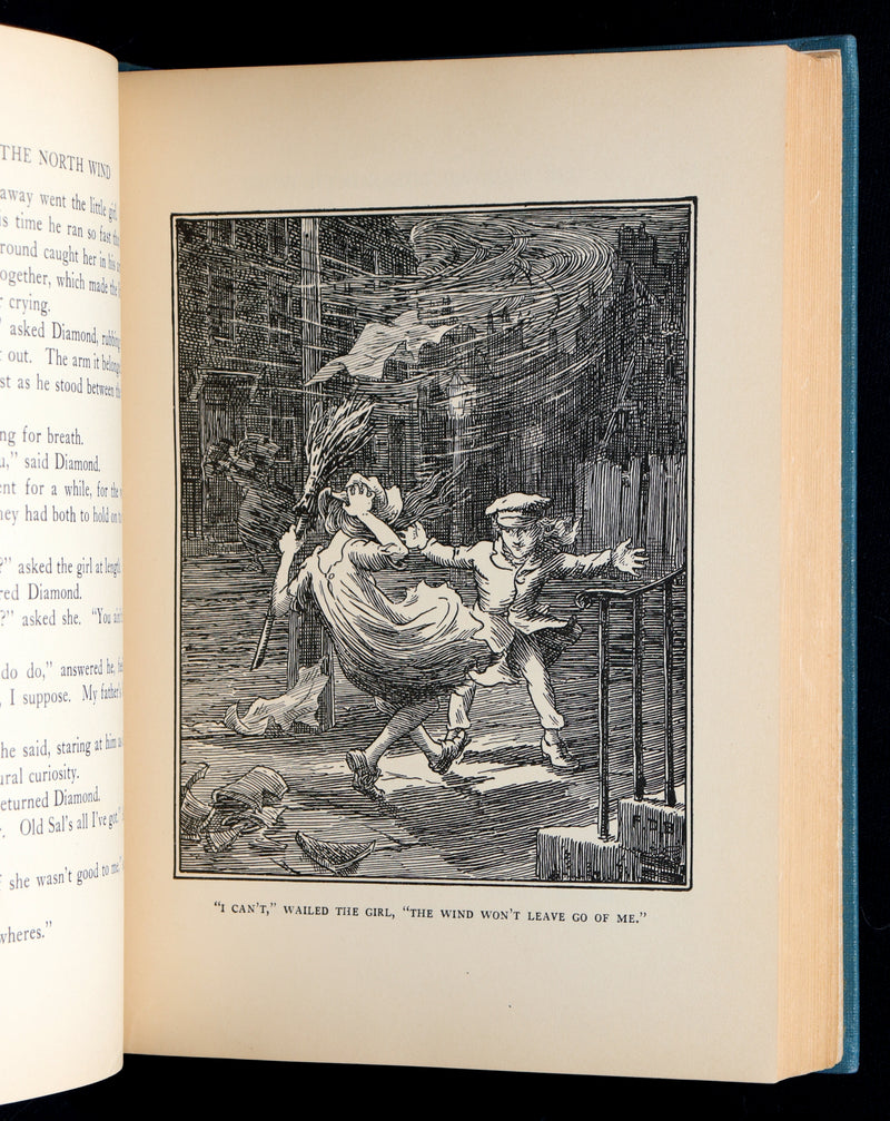 1924 First Edition - At The Back of The North Wind Illustrated by F. D. Bedford