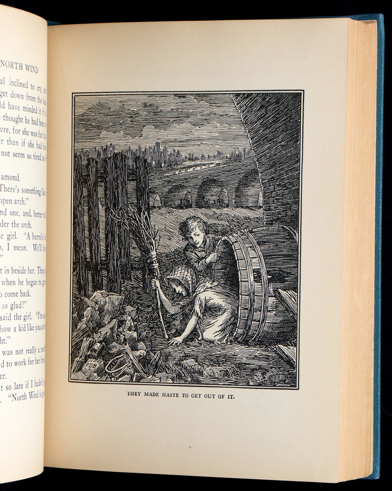 1924 First Edition - At The Back of The North Wind Illustrated by F. D. Bedford