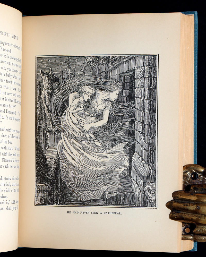 1924 First Edition - At The Back of The North Wind Illustrated by F. D. Bedford