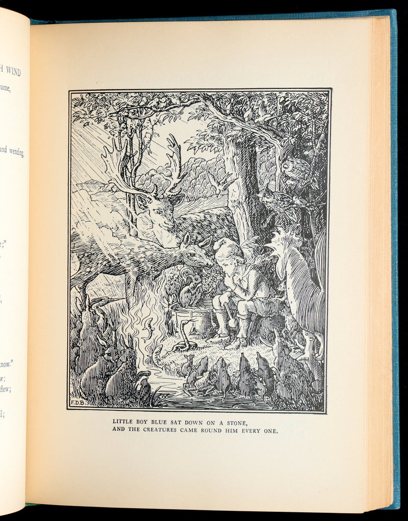 1924 First Edition - At The Back of The North Wind Illustrated by F. D. Bedford