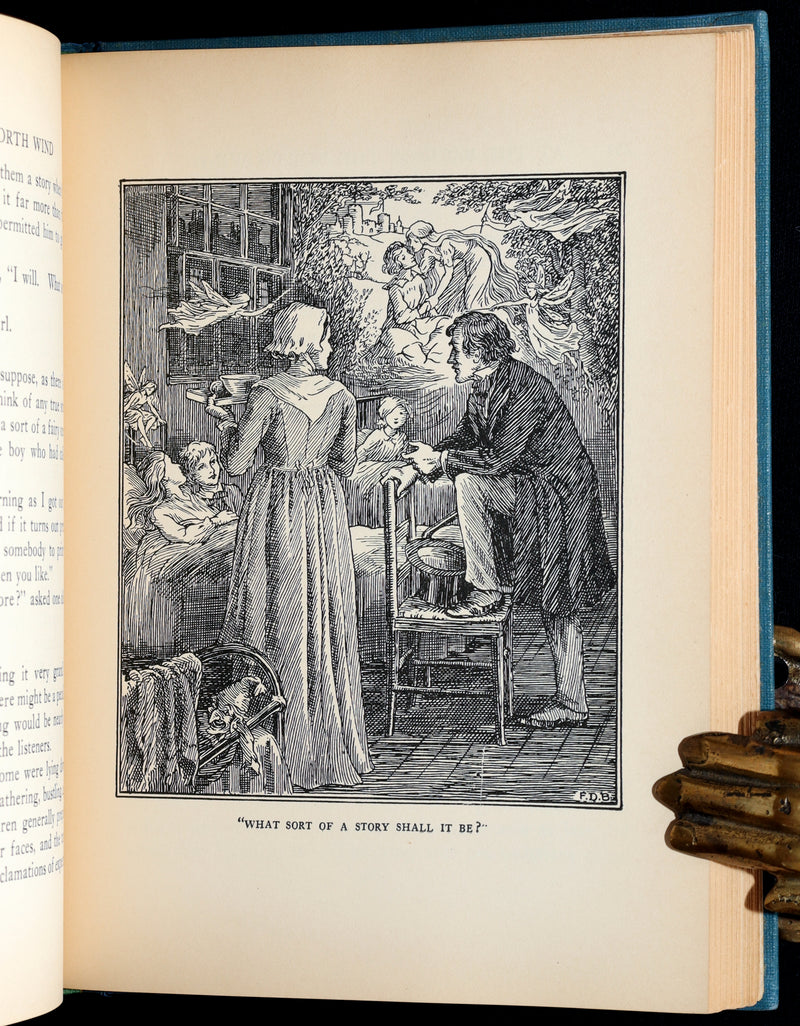 1924 First Edition - At The Back of The North Wind Illustrated by F. D. Bedford