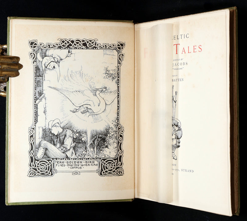 1894 First Edition- More Celtic Fairy Tales by J Jacobs Illustrated by JD Batten