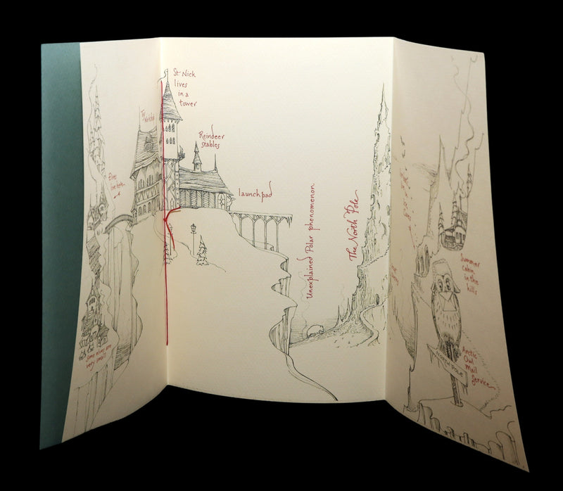 2018 Scarce 1stED - Old St. Nick at the North Pole by Charles van Sandwyk