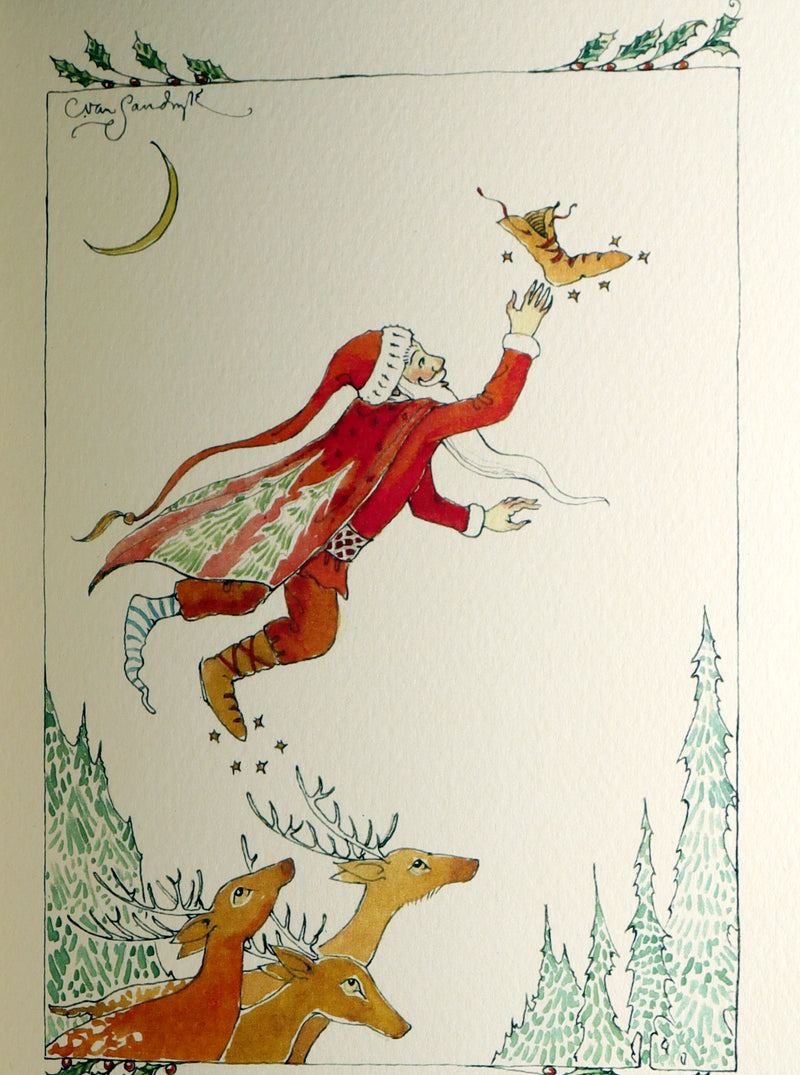 2018 Scarce 1stED - Old St. Nick at the North Pole by Charles van Sandwyk