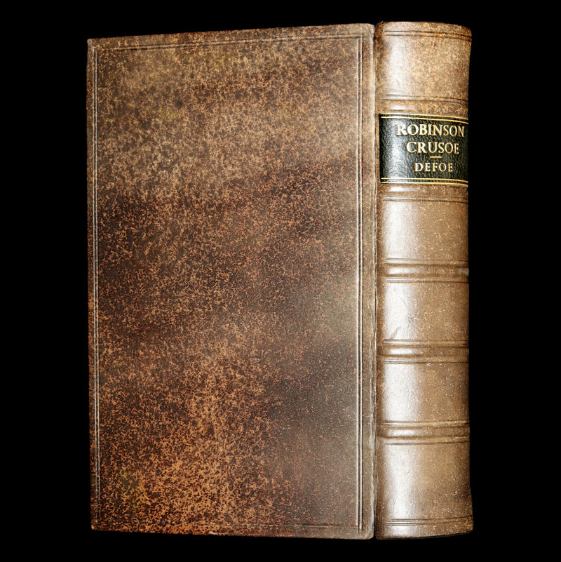 1832 Rare Book in Bayntun Binding - Surprising Adventures of Robinson Crusoe