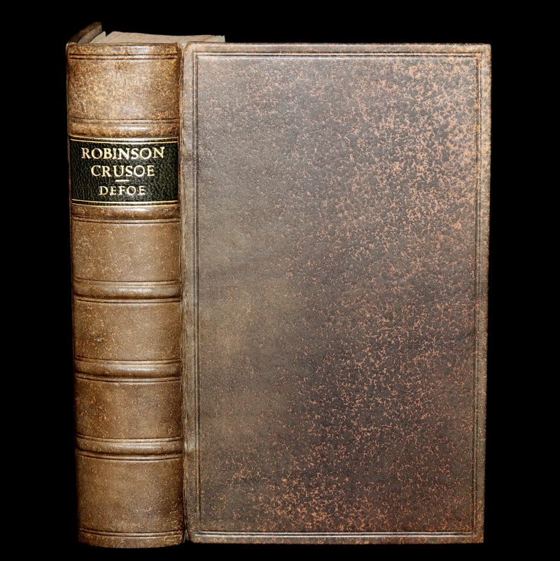 1832 Rare Book in Bayntun Binding - Surprising Adventures of Robinson Crusoe